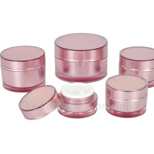 Acrylic Cosmetic Jar Set; with Custom Printing and FInish; 5-200 ml capacity