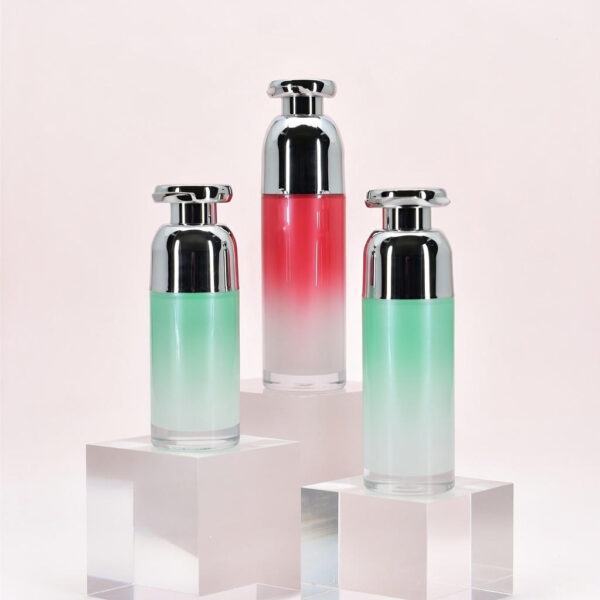 <b>Airless Pump Bottle and Jar Set</b><br> 15ml, 30ml, 50ml, 100ml <br>SKU: 612-JB/RX/QL