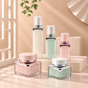 Cosmetic Airless Jar and Bottle Set 15ml, 30ml, 50ml SKU: 612AB-RY, 612AA-JC