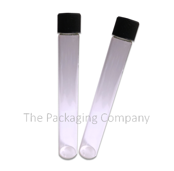 Child Resistant Glass Tube; with Custom Printing and Sizing Hot Stamp & Silk Screen Printing