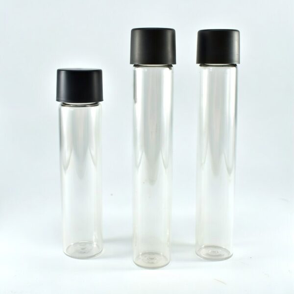 <b>Child-Resistant Glass Tube</b><br>Airtight | Eco-Friendly | Premium<br><i>Wide Range of Sizes Available</i><br>SKU: 819GT-MCD22