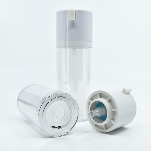 <b>Double Walled Airless Pump Bottle, Capless, Large Dosage</b><br>50ml, 80ml, 120ml <br>SKU: 65AB-JY111(C) - Image 3