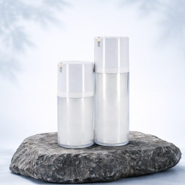 <b>Double Walled Airless Pump Bottle, Capless, Large Dosage</b><br>50ml, 80ml, 120ml <br>SKU: 65AB-JY111(C) - Image 2