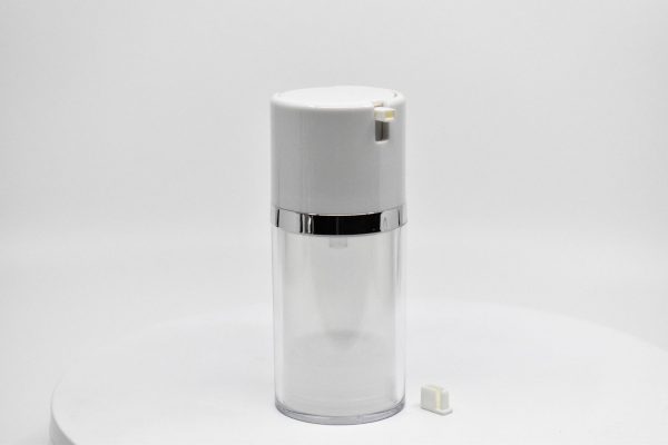 <b>Double Walled Airless Pump Bottle, Capless, Large Dosage</b><br>50ml, 80ml, 120ml <br>SKU: 65AB-JY111(C) - Image 4