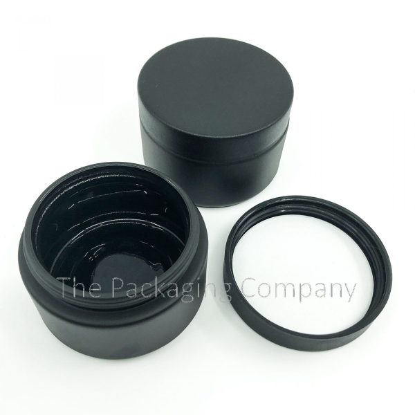 Child resistant 120 ml glass flower jar