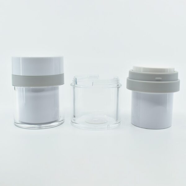 <b>Skincare Airless Cream Jar with refillable cup</b> - Image 4