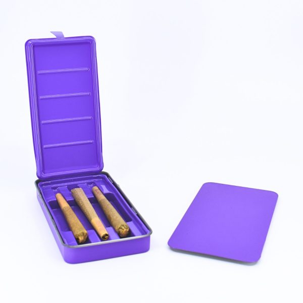 <b>Slide Tin</b><br>Airtight | Eco-Friendly | Child-Resistant<br>Custom Sizes Available<br>SKU: 847CR-SLD - Image 4