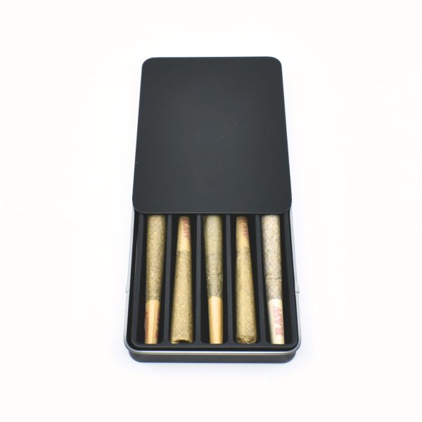 <b>Slide Tin</b><br>Airtight | Eco-Friendly | Child-Resistant<br>Custom Sizes Available<br>SKU: 847CR-SLD - Image 5