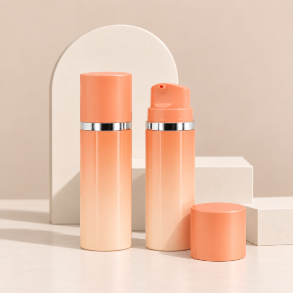 <b>Airless Pump Bottle, Wide</b><br> 50ml, 120ml, 150ml <br>SKU: 612AB-RF