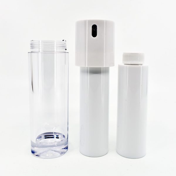 refillable slider pump airless bottle, capless airless bottle, eco-friendly skincare packaging, luxury skincare packaging solutions