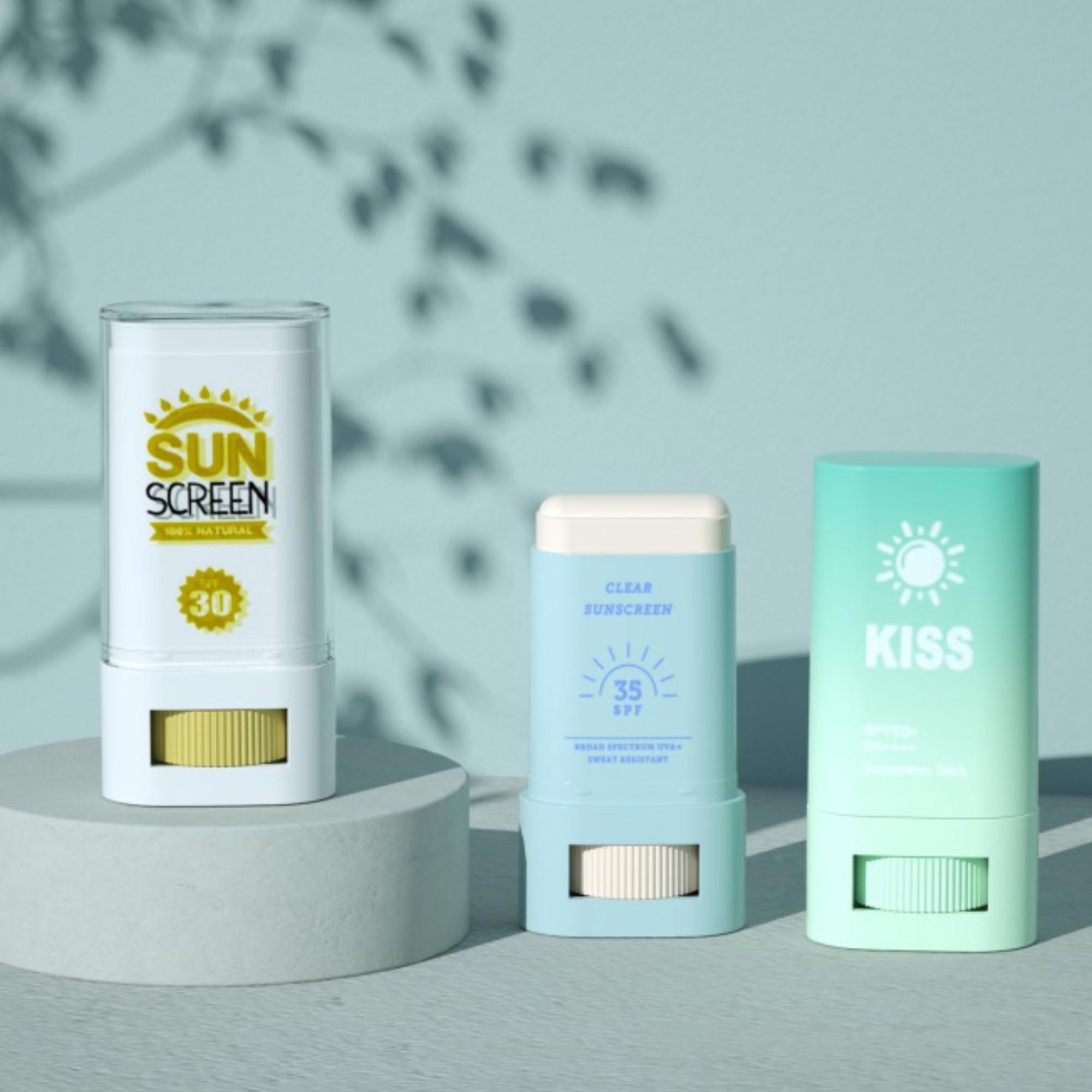 Square Sunscreen Stick Container The Packaging Company