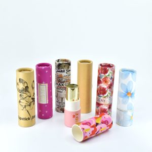 paperboard lipstick tube, biodegradable lipstick tubes,custom color, silkscreen print, eco-friendly lipstick tubes