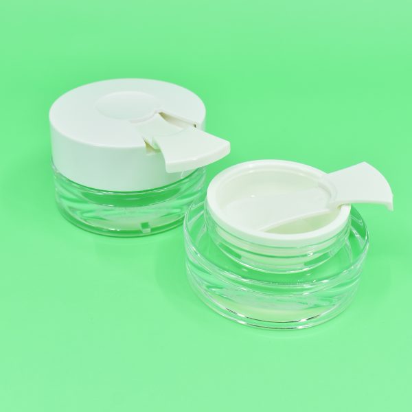 Acrylic Cream Jar with Spatula, Skincare Jar, Custom Jar for Skincare
