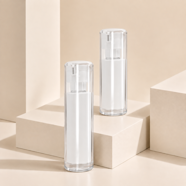 <b> Oval Airless Pump Bottle </b> <br><i> 15ml, 30ml </i><br> SKU: 65AB-JY1091