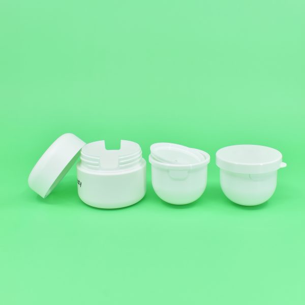<b> Dome mono PP Cream Jar, Refillable Insert </b> <br><i> 30ml, 50ml </i><br> SKU: 65PC-JY2072 - Image 3