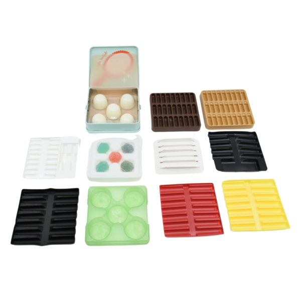 <b>Pre Roll & Edible Tin Case</b><br>Airtight | Eco-Friendly | Child-Resistant<br>L: 102mm x W: 97mm x H: 27mm<br>SKU: 711CR-V7 - Image 4