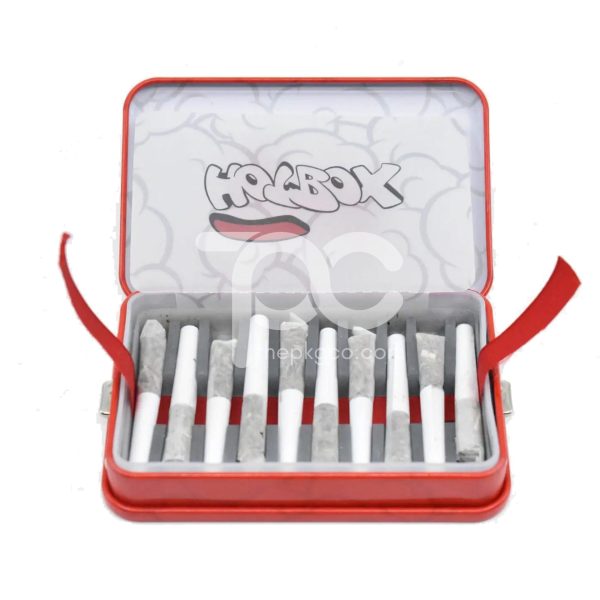 <b>Pre Roll Tin Box</b><br>Airtight | Eco-Friendly | Child-Resistant<br>L: 101mm x W: 63mm x H: 15mm<br>SKU: 760CR-V4A - Image 5