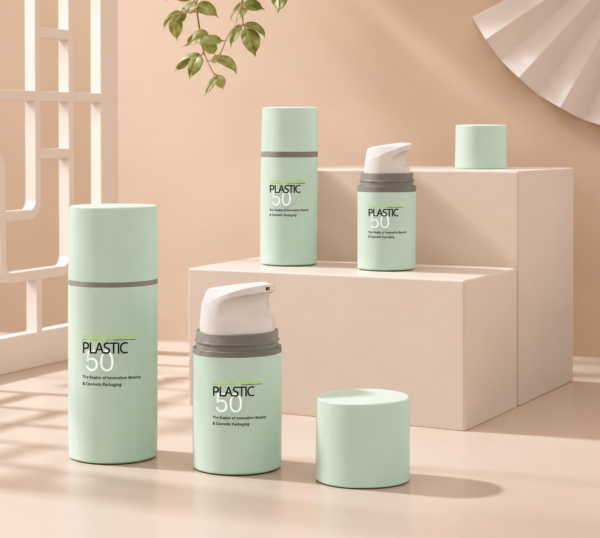 <b> Mono-Material Airless Pump Bottle </b><br><i> 15ml, 30ml, 50ml, 100 ml,150 ml</i><br>SKU: 135AB-B06/M04-3