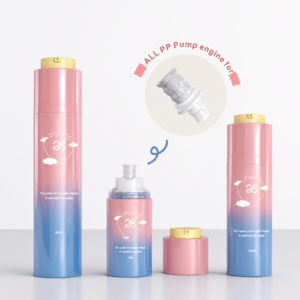 Mono-Material Airless Pump Bottle, Twist-Up  15ml, 30ml, 50ml  SKU: 135AB-G01A