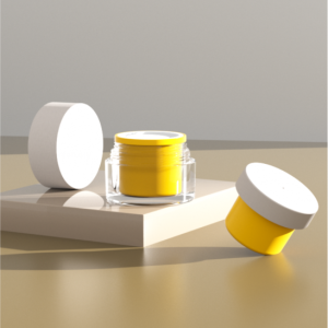 PCR Refillable PET cream Jar 50ml SKU: 612AA-JQ