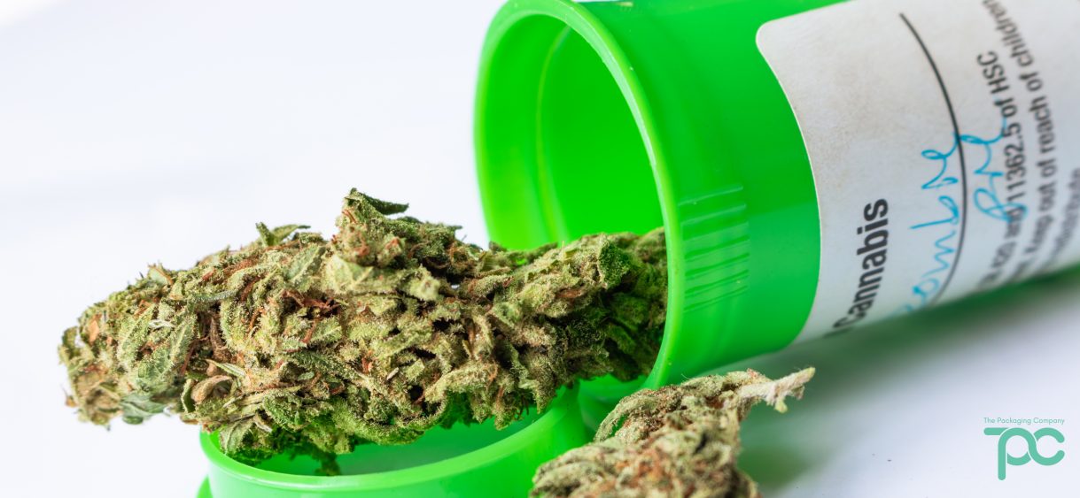 plastic pop top cannister for cannabis