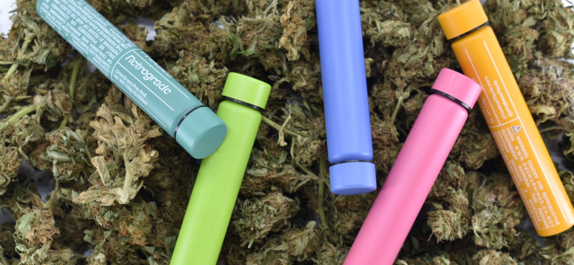 cannabis with aluminum pre roll tubes