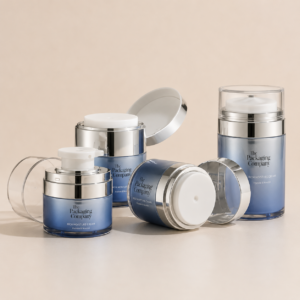 Refillable Airless Pump Jar 50ml SKU: 144AB-GR707A,B,C,D,F