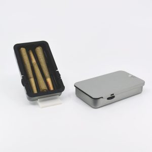 Slide Tin with ButtonsAirtight | Eco-Friendly | Child-ResistantCustom Sizes AvailableSKU: