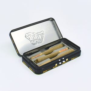 CR Tin Case – Extended Airtight | Child-Resistant | Eco-Friendly L: 112mm x W: 57mm x H: 18mm SKU: 838CR-112-57-18