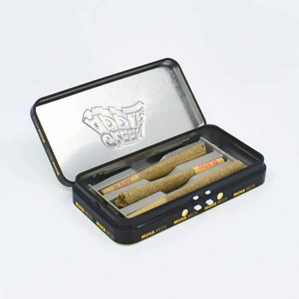 <b>CR Tin Case – Extended</b> <br>Airtight | Child-Resistant | Eco-Friendly <br>L: 112mm x W: 57mm x H: 18mm <br>SKU: 838CR-112-57-18 - Image 2