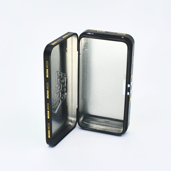 <b>CR Tin Case – Extended</b> <br>Airtight | Child-Resistant | Eco-Friendly <br>L: 112mm x W: 57mm x H: 18mm <br>SKU: 838CR-112-57-18 - Image 4