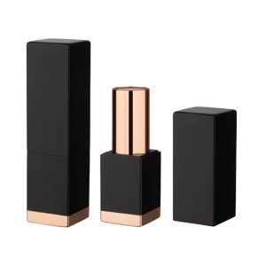 Square Magnetic Closure Luxury Lipstick Tube  Cup Size: 12.1/12.7 mm SKU: 257MA-BL7208