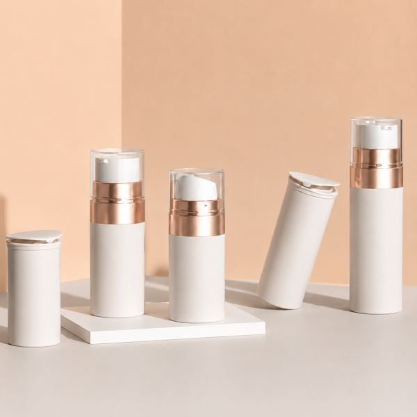 <b>Luxury Airless Pump Bottle for Skincare, Refillable</b><br>30ml, 50ml<br>SKU: 612AB-RNB - Image 2
