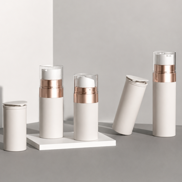 <b>Luxury Airless Pump Bottle for Skincare, Refillable</b><br>30ml, 50ml<br>SKU: 612AB-RNB - Image 2