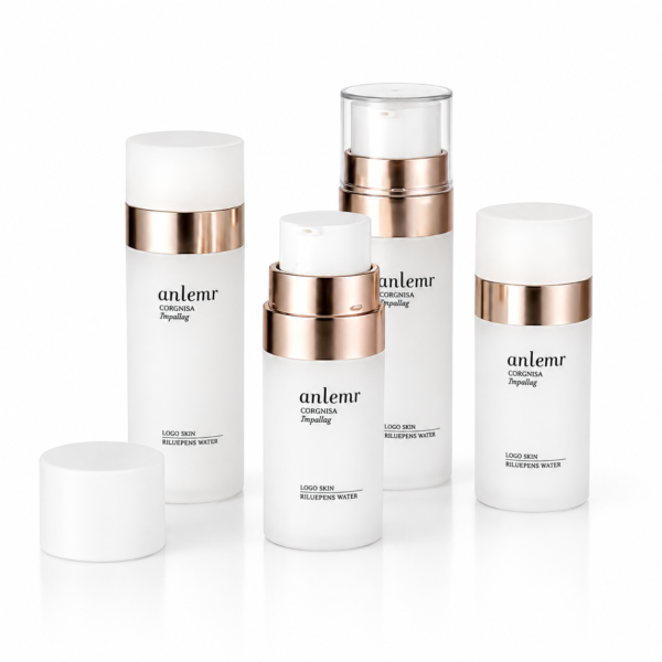 <b>Luxury Airless Pump Bottle for Skincare, Refillable</b><br>30ml, 50ml<br>SKU: 612AB-RNB