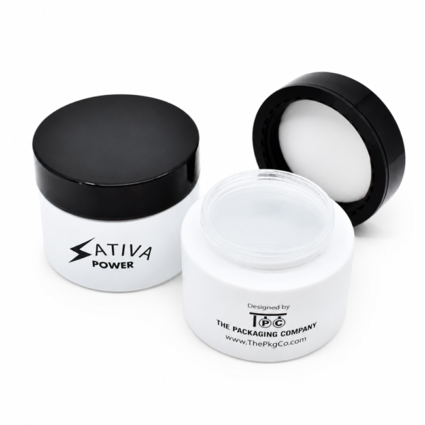 <b>Child-Resistant Glass Cream Jar</b><br>60ml<br>SKU: 749GB-C60 - Image 3