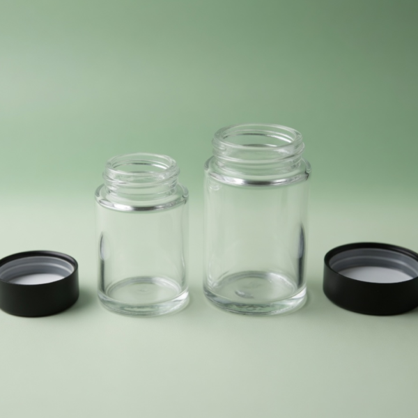 <b>Child-Resistant Glass Pre-Roll Jar</b><br>16 CFR §1700.20 Certified | 50ml & 60ml | 5-Pack Upright Display<br>SKU: 749GJ-JY-CrR035B/36A - Image 4