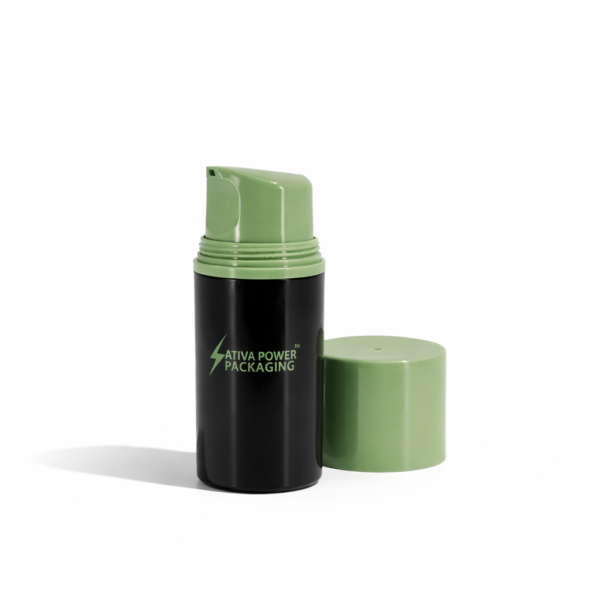 <b>Child-Resistant Airless Pump Bottle, Large Dosage</b><br>Airtight | CR-Certified | Built for Regulated Topical Production<br>50ml, 100ml, 150ml <br>SKU: 65AB-JY153B-CR - Image 2