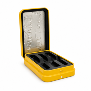 Child-Resistant Snap Tin, ExtendedL: 95mm × W: 57mm × H: 20mm SKU: 760CR-V5E