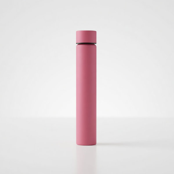 <b>Child-Resistant Aluminum Tube — Single</b><br>16 CFR §1700.20 Certified | Single Pre-Roll | Airtight Closure<br>D: 20mm x Custom Height<br>SKU: 729TB-K20-CR