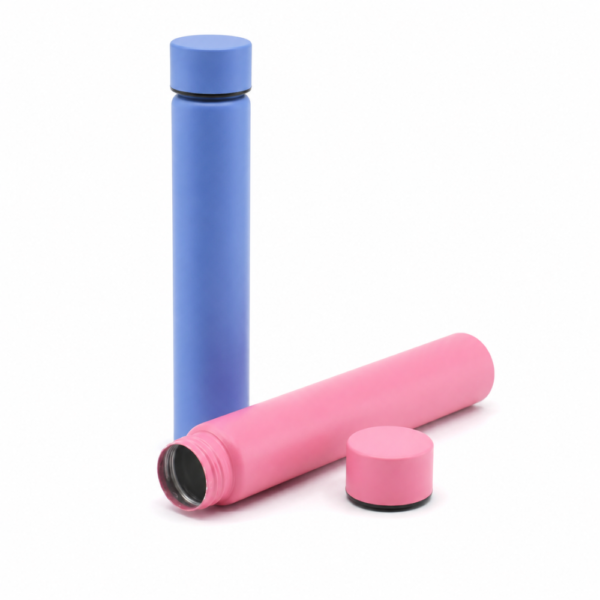 <b>Single Pre-Roll Aluminum Tube</b> <br>D: 20mm × H: Customizable <br>SKU: 729TB-K20-CR - Image 2