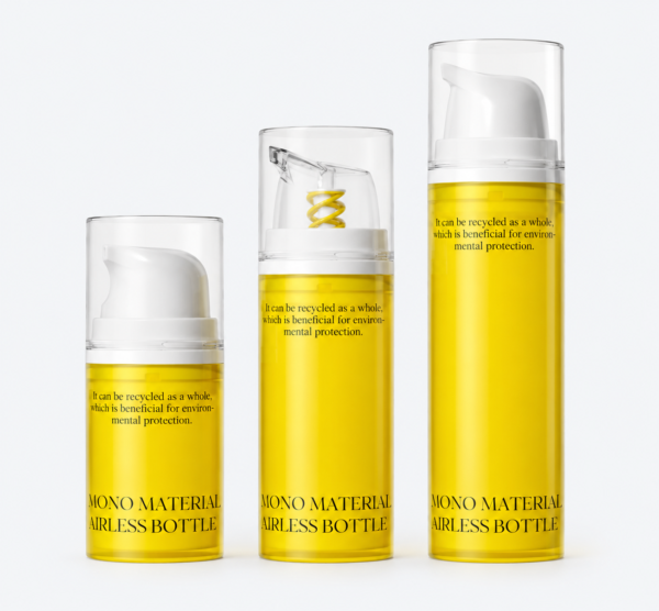 <b>Luxury Cosmetic Mono-Materials Airless Bottles for Lotion, Cream, Serum, Essence</b><br> 15ml, 30ml, 50ml <br>SKU: 869AB-SR-2101C - Image 2