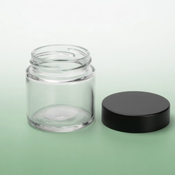 <b>Child-Resistant Glass Jar — Flower & Eighth Packaging</b><br>16 CFR §1700.20 Certified | 90ml & 110ml | Eighth & Quarter Flower<br>SKU: 775GJ-CR - Image 2