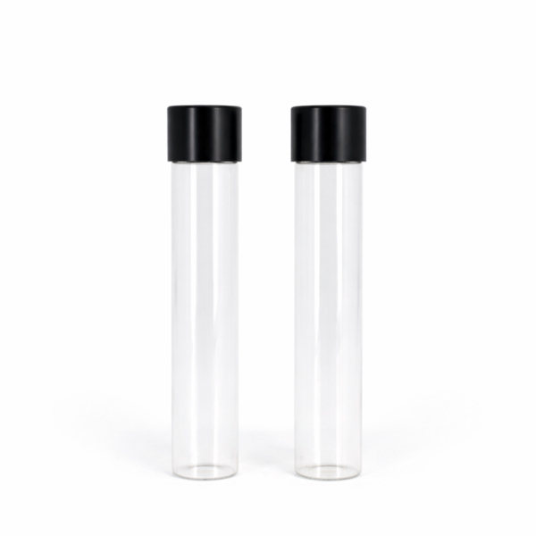 <b>Child-Resistant Glass Tube with Aluminum Cap</b><br>Airtight | Eco-Friendly | Premium<br><i>Wide Range of Sizes Available</i><br>SKU: 677GTCR
