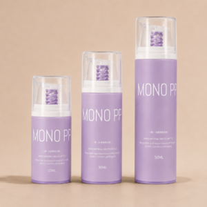 Luxury Cosmetic Mono-Materials Airless Bottles for Lotion, Cream, Serum, Essence 15ml, 30ml, 50ml SKU: 869AB-SR-2101C