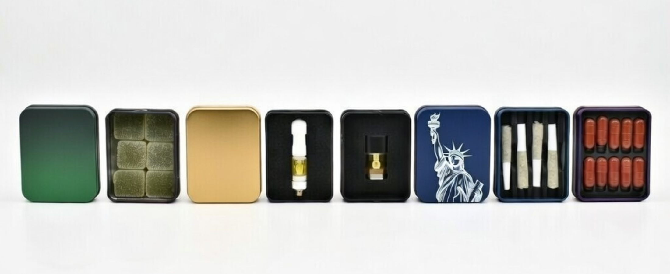 Snap Tin customization: finishes, decoration, and inserts for capsules, multipacks, and gummies