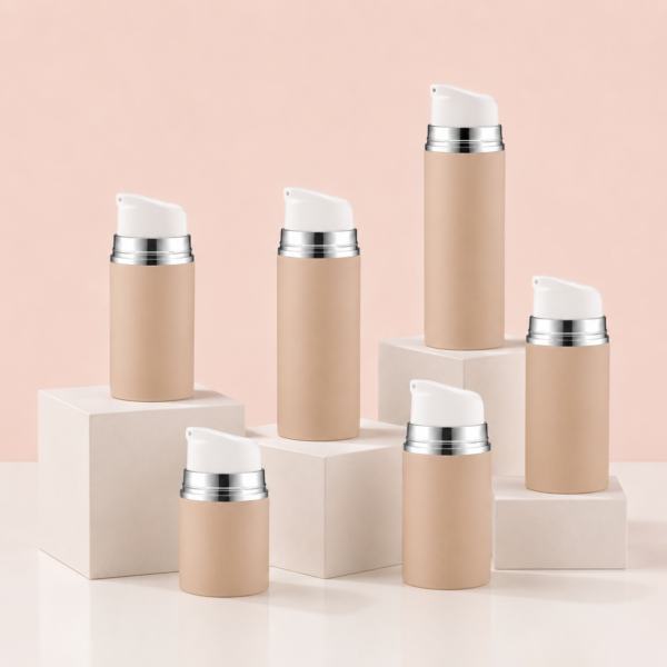 <b>Eco-friendly Mono-Material Airless Bottle </b><br> 30ml, 50ml, 80ml, 100ml, 120ml, 150ml, 200ml <br>SKU: 144AB-GR605V