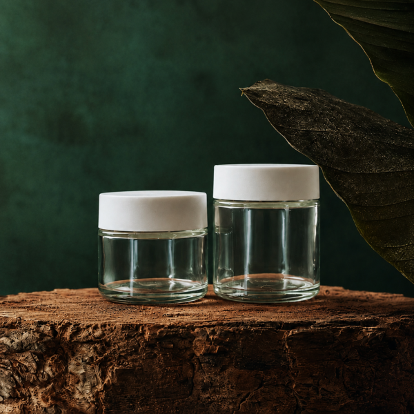 <b>Child-Resistant Glass Jar</b><br>16 CFR §1700.20 Certified | 90ml & 120ml <br>SKU: 749GJ-JY-CrR029/749GJ-JY-CrR030