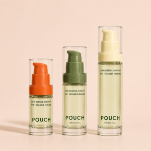 Eco-friendly Glass Airless Pump Bottle  15ml, 30ml, 50ml SKU: 869AB-SR-2198