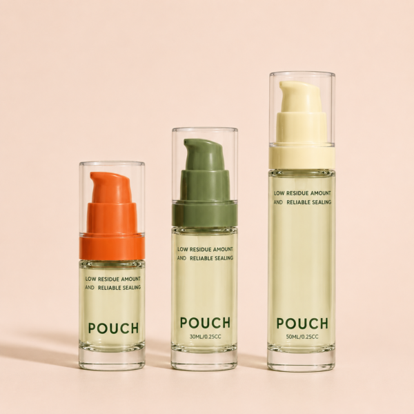<b>Eco-friendly Glass Airless Pump Bottle</b> <br> 15ml, 30ml, 50ml <br>SKU: 869AB-SR-2198